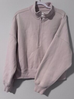 A&F Cropped 1/2 Zip Sweatshirt